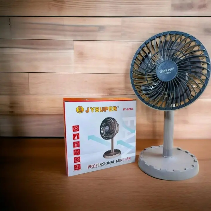 JY Super JY-2218 Professional Rechargeable Portable Mini Table Fan